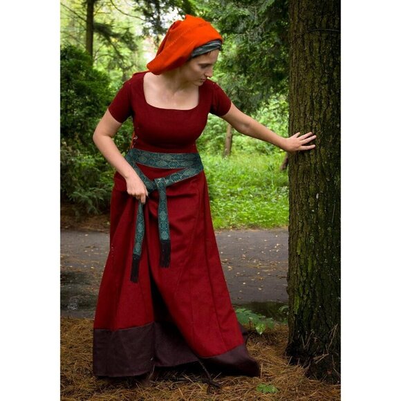 Medieval Waist Belt Polyester with Embroidery Pirate Renaissance Vintage